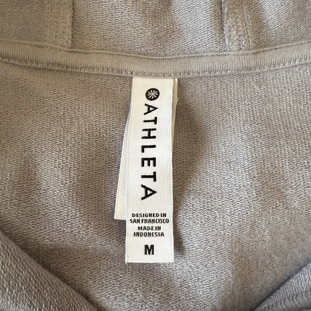 Women's M Athleta Cabana Tunic Hoodie Sweatshirt Muted Lilac - Picture 8 of 10